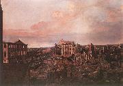 BELLOTTO, Bernardo Dresden, the Ruins of the Pirnaische Vorstadt USA oil painting artist